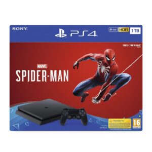 PlayStation 4 Slim 1000GB - Black + Marvel’s Spider-Man - Stockage selon arrivage