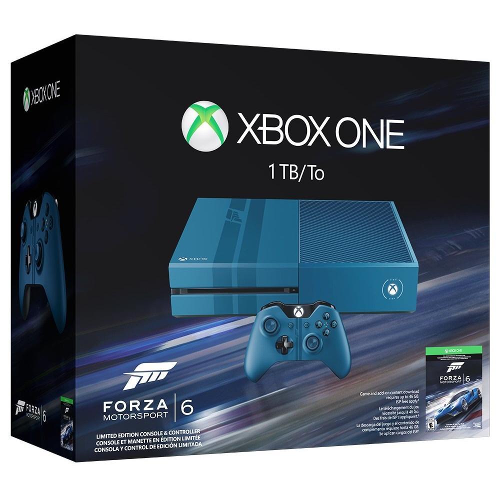 Xbox One 1000GB - Blue - Limited edition Forza Motorsport 6 + Forza Motorsport 6 - Stockage selon arrivage