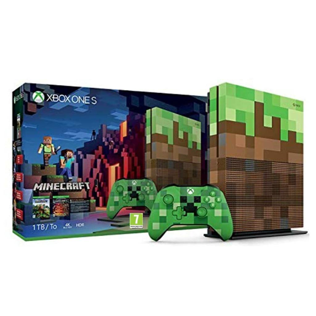 Xbox One S 1000GB - Brown - Limited edition Minecraft - 1 TB